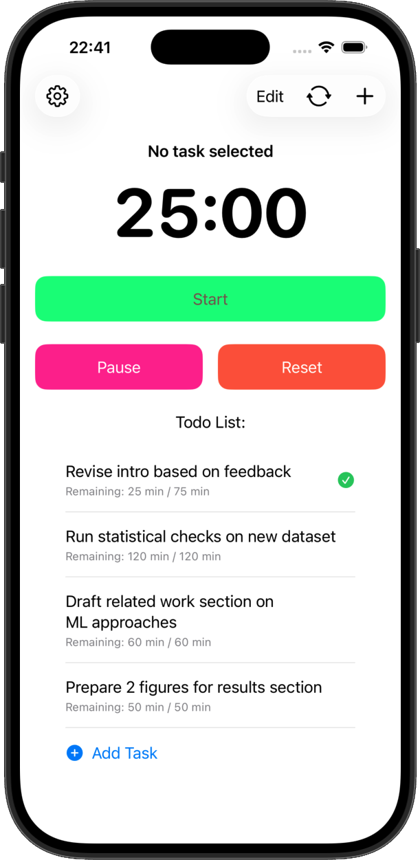 Tickety Pom iOS screenshot